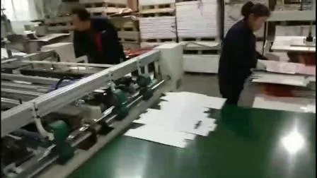 Modèle Pxa Semi-Automatic Double Pieces Type Carton Box Pressing Collage Machine/Carton Folder Gluer