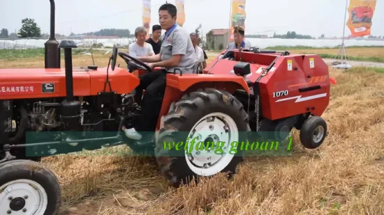 Ventes directes d'usine Produits agricoles Fabricant d'équipement de regroupement de blé de pin Nouveau 870f Balles de foin rondes Mini presse à balles carrées